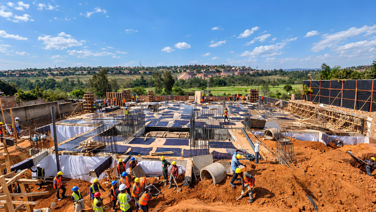 Avida under construction, September 2026 — Foundations and basement levels